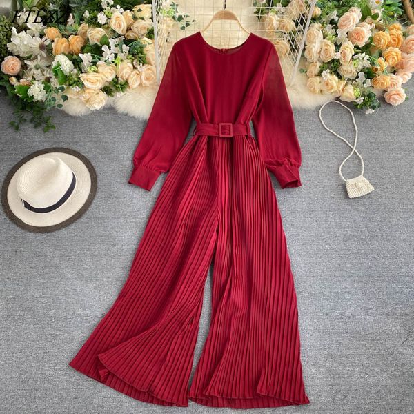 spring autumn women casual loose long sleeve solid jumpsuits office lady o-neck wide leg trousers with belt 210423, Black;white
spring autumn women casual loose long sleeve solid jumpsuits office lady o-neck wide leg trousers with belt 210423, Black;white