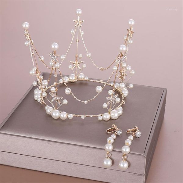 women hair band pearl crown earring set wedding bridal accessories princess headwear chapeus de noiva bruids hoofddeksels1
women hair band pearl crown earring set wedding bridal accessories princess headwear chapeus de noiva bruids hoofddeksels1