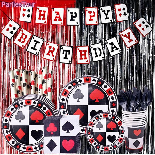 disposable dinnerware casino theme decor poker tableware paper straw plate cups tablecloth las vegas party background supplies
disposable dinnerware casino theme decor poker tableware paper straw plate cups tablecloth las vegas party background supplies