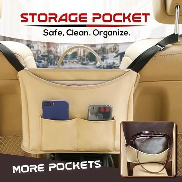 car organizer upgraded leather net pocket handbag holder multifunction hanging storage bag nj88
car organizer upgraded leather net pocket handbag holder multifunction hanging storage bag nj88