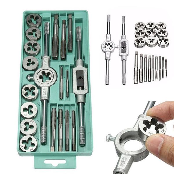 hand tools 20pcs multifunction metric/imperial tap and die wrench set external thread cutting tapping tool kit screwdriver
hand tools 20pcs multifunction metric/imperial tap and die wrench set external thread cutting tapping tool kit screwdriver