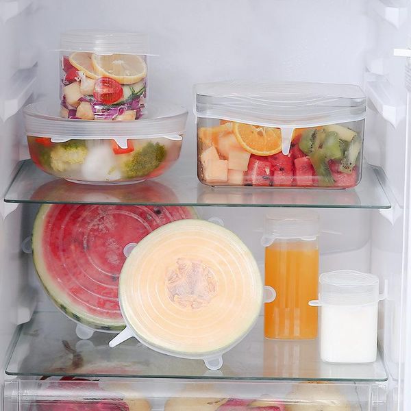 kitchen storage & organization 6-piece silicone fresh-keeping cover bowl reusable household refrigerator fruit and vegetable preservative fi
kitchen storage & organization 6-piece silicone fresh-keeping cover bowl reusable household refrigerator fruit and vegetable preservative fi