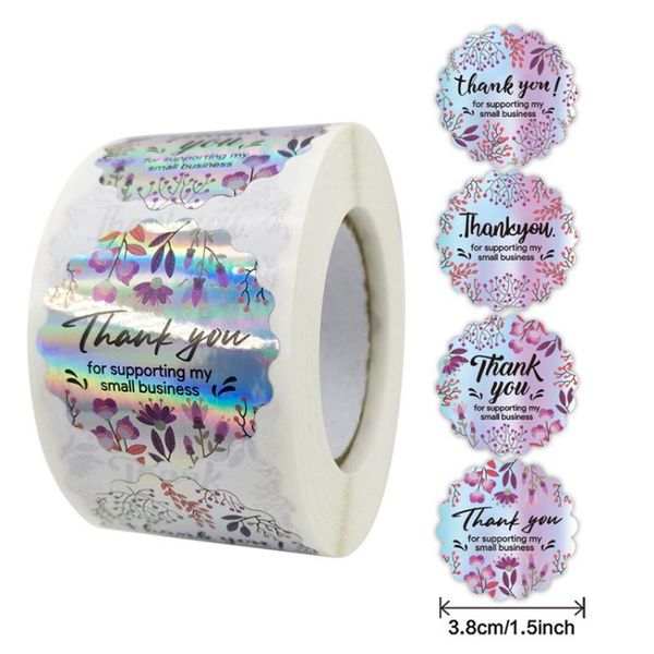 100-500pcs laser rainbow flower pattern round thank you for supporting my small business stickers diy handmade seal labels gift wrap
100-500pcs laser rainbow flower pattern round thank you for supporting my small business stickers diy handmade seal labels gift wrap