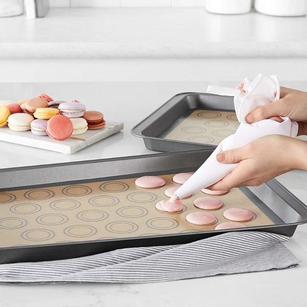 non-stick silicone baking mat pad sheet reusable pastry tools rolling dough large size for cake cookie macaron pins & boards
non-stick silicone baking mat pad sheet reusable pastry tools rolling dough large size for cake cookie macaron pins & boards