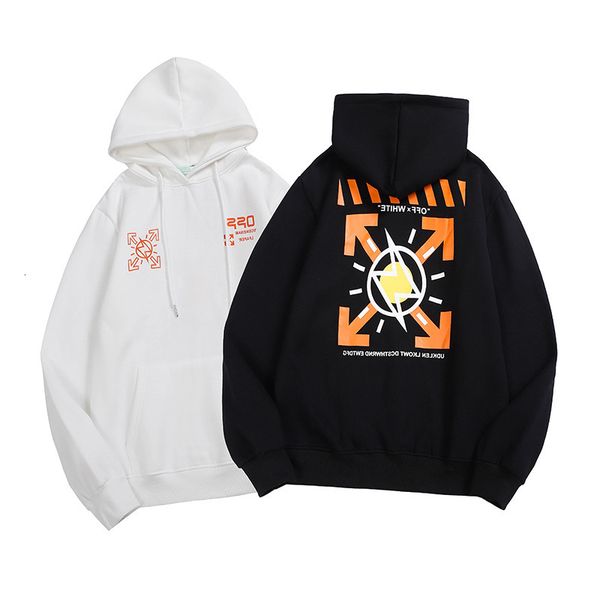 off autumn 2021 / winter new lightning arrstyle print casual hooded plush sweater men's and women's batch, Black
off autumn 2021 / winter new lightning arrstyle print casual hooded plush sweater men's and women's batch, Black