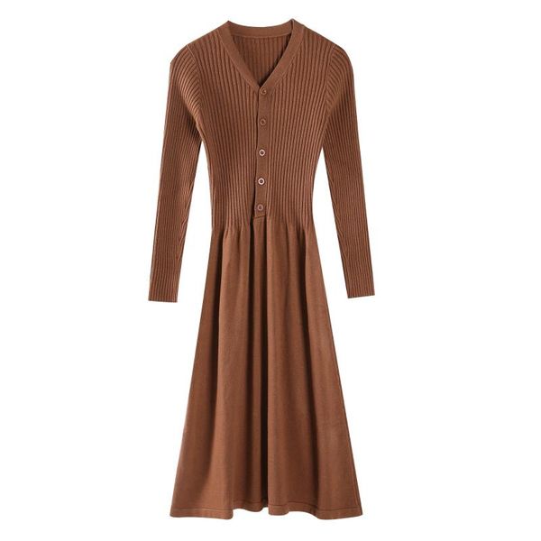 casual dresses elegant women 2021 autumn warm knitted long sleeve slim ladies v-neck mid-calf ,solid female bodycon winter dress, Black;gray
casual dresses elegant women 2021 autumn warm knitted long sleeve slim ladies v-neck mid-calf ,solid female bodycon winter dress, Black;gray