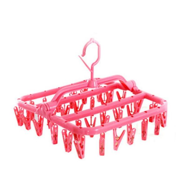 clip drying socks rack household multi-clip baby underwear plastic clothespin hangers & racks