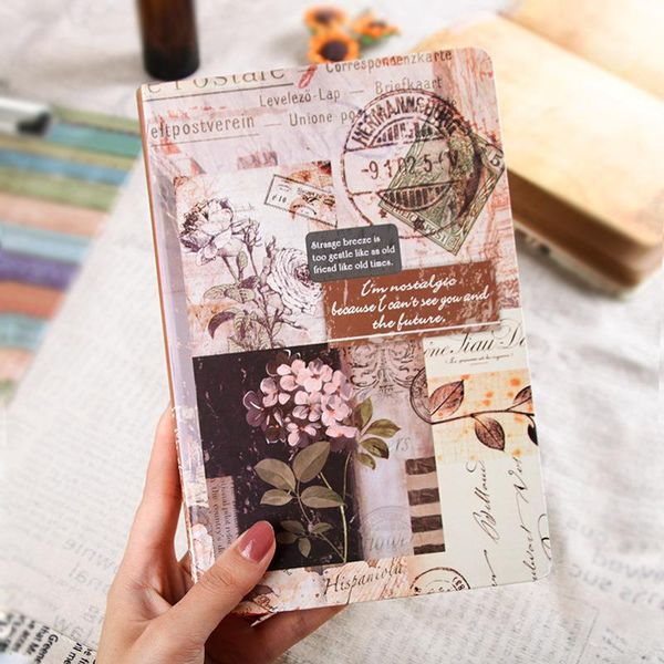 retro european style a5 notebook color page diary personalized creative kraft paper illustration travel notepad supplies 2021 notepads, Purple;pink
retro european style a5 notebook color page diary personalized creative kraft paper illustration travel notepad supplies 2021 notepads, Purple;pink