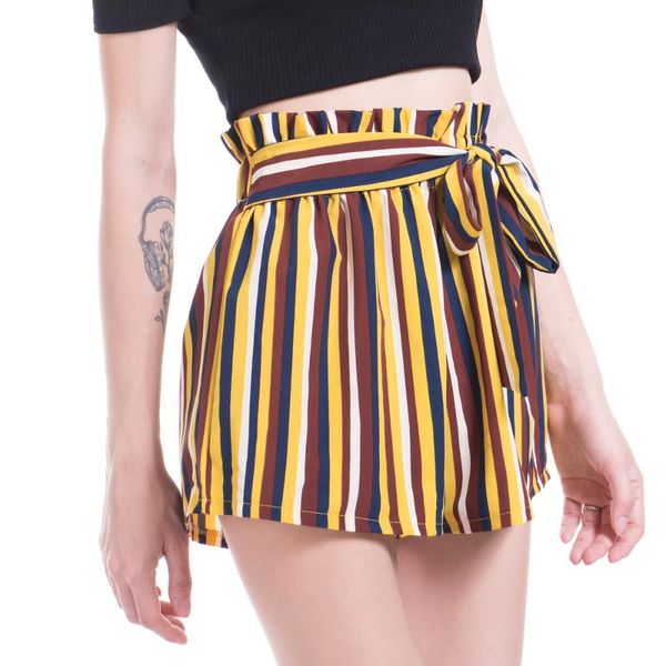 women stripe printing casual style shorts elastic waist beach summer ladies fashion bandage bottom plus size women's, White;black
women stripe printing casual style shorts elastic waist beach summer ladies fashion bandage bottom plus size women's, White;black