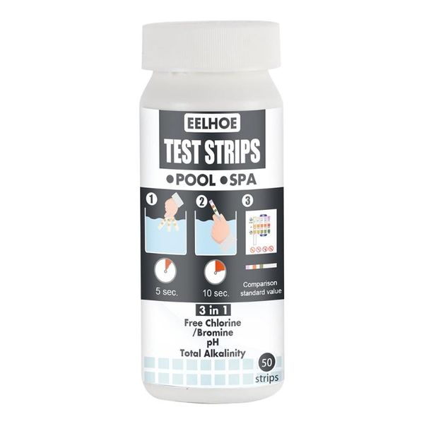 meters 50strips water quality test strips pool spa pond paper chlorine ph alkalinity for swimming
meters 50strips water quality test strips pool spa pond paper chlorine ph alkalinity for swimming