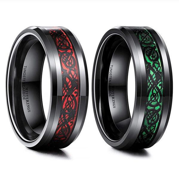 wedding rings fdlk fashion 8mm red green carbon fiber celtic dragon ring stainless steel band comfort fit for men's size 6-13, Slivery;golden
wedding rings fdlk fashion 8mm red green carbon fiber celtic dragon ring stainless steel band comfort fit for men's size 6-13, Slivery;golden