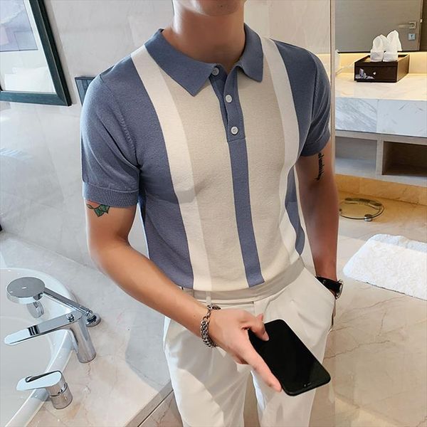 summer fashion shirt men polos short sleeve breathable homme social club outfits slim knitting a16, White;black
summer fashion shirt men polos short sleeve breathable homme social club outfits slim knitting a16, White;black