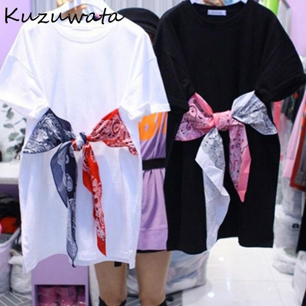 women's t-shirt kuzuwata 2021 summer bow patchwork t shirts korean style fashion short sleeve tee o neck hit color casual shirt 82543, White
women's t-shirt kuzuwata 2021 summer bow patchwork t shirts korean style fashion short sleeve tee o neck hit color casual shirt 82543, White