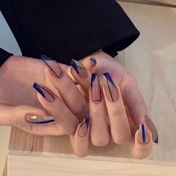 false nails 24pcs press on long geometric lines nail ballerina coffin fake french tips reusable wear, Red;gold
false nails 24pcs press on long geometric lines nail ballerina coffin fake french tips reusable wear, Red;gold
