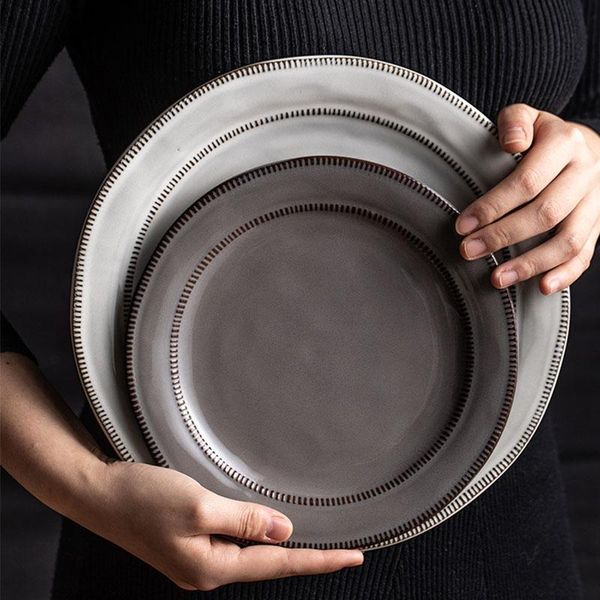 dishes & plates antowall art and retro designed wholesale ceramic pottery dinner steak set
dishes & plates antowall art and retro designed wholesale ceramic pottery dinner steak set