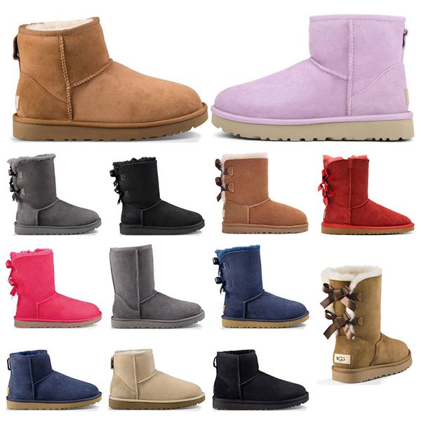 designer shoes women classic snow boots ankle short bow fur boot for winter black chestnut red fashions size 36-41
designer shoes women classic snow boots ankle short bow fur boot for winter black chestnut red fashions size 36-41