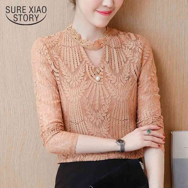 spring hollow lace women blouses stretch mesh shirt korean fashion wild long sleeve female shirts blusas 0706 30 210415, White
spring hollow lace women blouses stretch mesh shirt korean fashion wild long sleeve female shirts blusas 0706 30 210415, White