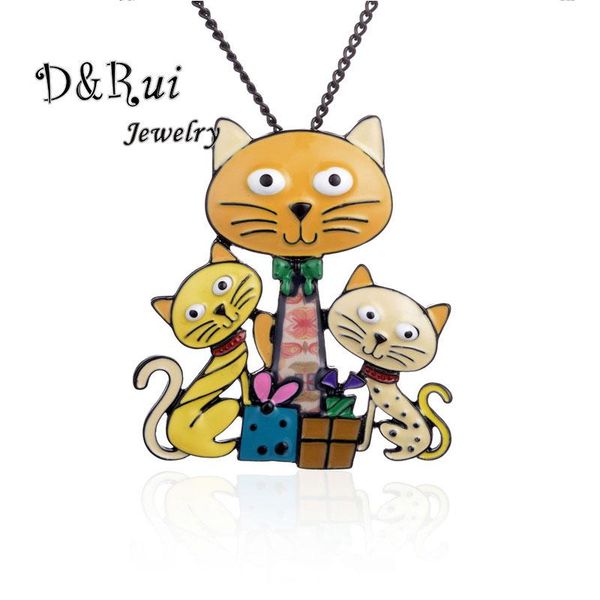 pendant necklaces christmas gift cat family necklace multicolor jewelry gifts for women unique enamel animal pets arrival, Silver
pendant necklaces christmas gift cat family necklace multicolor jewelry gifts for women unique enamel animal pets arrival, Silver