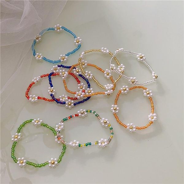 beaded, strands korean style flower bracelets for women girls cute daisy floral bracelet bead charm chain boho jewelry pulseira, Black
beaded, strands korean style flower bracelets for women girls cute daisy floral bracelet bead charm chain boho jewelry pulseira, Black