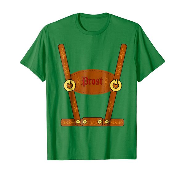 lederhosen t shirt oktoberfest prost shirt front back, White;black 
lederhosen t shirt oktoberfest prost shirt front back, White;black
