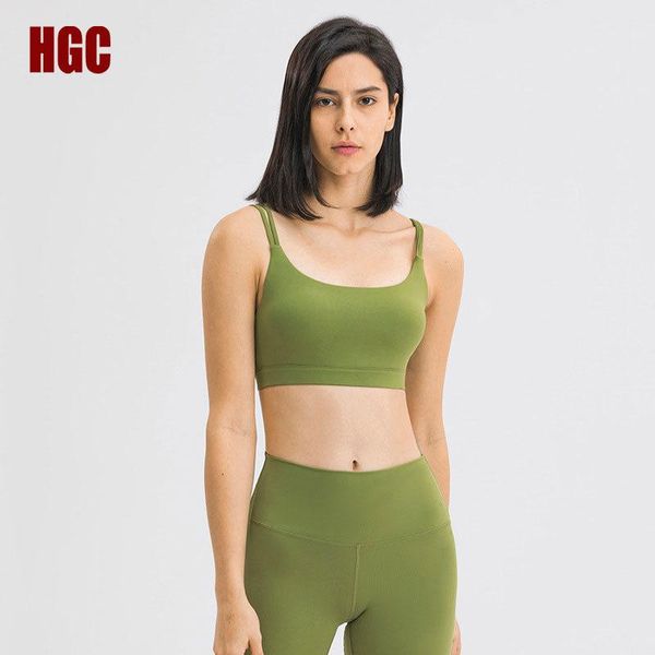 yoga outfit hgc sports bra high support push-up crop women u-neck padded elastic gym halter thin shoulder strap running underwear
yoga outfit hgc sports bra high support push-up crop women u-neck padded elastic gym halter thin shoulder strap running underwear