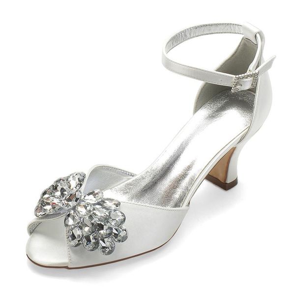 dress shoes mid heels satin rhinestones wedding women peep toe ankle buckle strap prom evening formal party pumps, Black
dress shoes mid heels satin rhinestones wedding women peep toe ankle buckle strap prom evening formal party pumps, Black