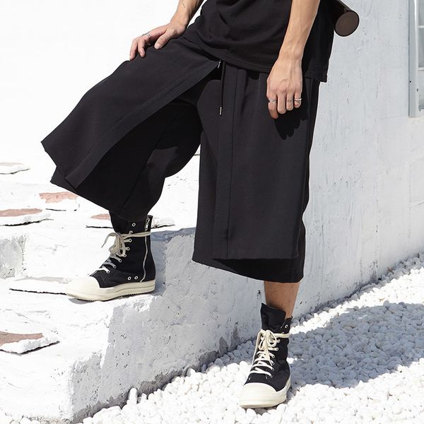 men's pants men japan kimono loose wide leg pant fashion casual skirt trousers male streetwear hip hop punk harem k8dg, Black
men's pants men japan kimono loose wide leg pant fashion casual skirt trousers male streetwear hip hop punk harem k8dg, Black