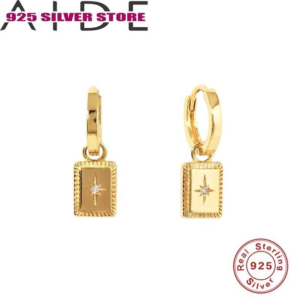 hoop & huggie aide luxury 100% 925 sterling silver pendant earrings geometric stars rectangle hanging earring pendientes fine jewelry 2021 w, Golden;silver
hoop & huggie aide luxury 100% 925 sterling silver pendant earrings geometric stars rectangle hanging earring pendientes fine jewelry 2021 w, Golden;silver