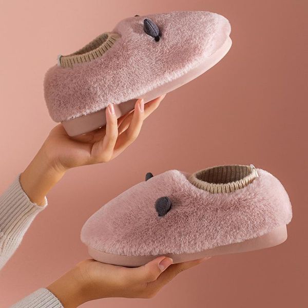 slippers winter women fluffy fur smile big deco slipper short plush zapato de mujer flats couple indoor shoes, Black
slippers winter women fluffy fur smile big deco slipper short plush zapato de mujer flats couple indoor shoes, Black