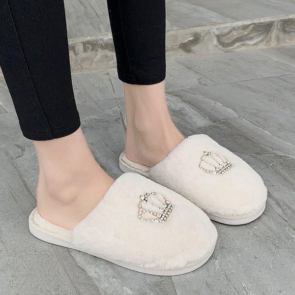 winter fashion women home slippers faux fur warm shoes woman slip on flats female 1.5cm heel plus size 36-41, Black
winter fashion women home slippers faux fur warm shoes woman slip on flats female 1.5cm heel plus size 36-41, Black