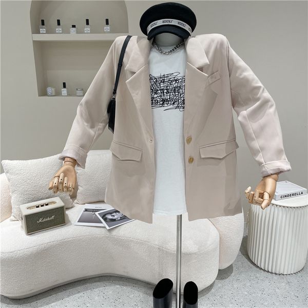 dress set of two female pieces spring summer 2021 niche fashion relaxed design tender sense suit jacket shirt, Black;gray
dress set of two female pieces spring summer 2021 niche fashion relaxed design tender sense suit jacket shirt, Black;gray