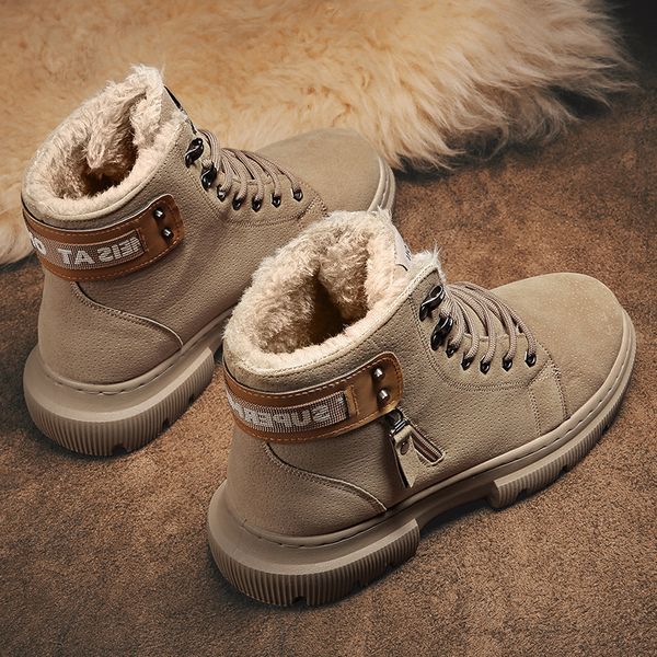 2021 autumn and winter new men's martin boots medium high fashion trendy korean casual cotton shoes outdoor snow, Black
2021 autumn and winter new men's martin boots medium high fashion trendy korean casual cotton shoes outdoor snow, Black