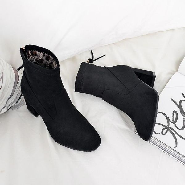 boots big size 9 10 11-15 women shoes ankle for ladies back zipper tassel pendant round head thick heel, Black
boots big size 9 10 11-15 women shoes ankle for ladies back zipper tassel pendant round head thick heel, Black