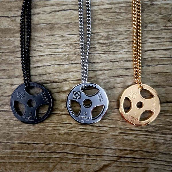 stainless steel barbell piece pendant necklace fitness dumbbell link chain men gold and silver jewelry accessories
stainless steel barbell piece pendant necklace fitness dumbbell link chain men gold and silver jewelry accessories
