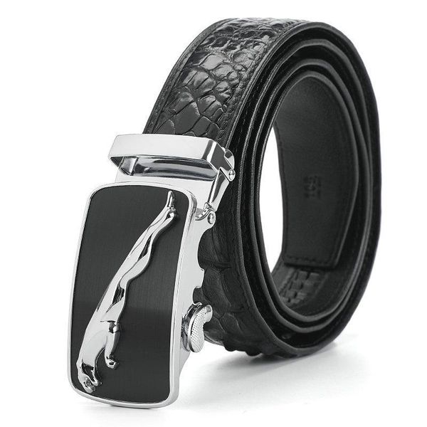belts crocodile leather belt men's automatic buckle business casual pants cinturon mujer for women holographic ceinture femme, Black;brown
belts crocodile leather belt men's automatic buckle business casual pants cinturon mujer for women holographic ceinture femme, Black;brown