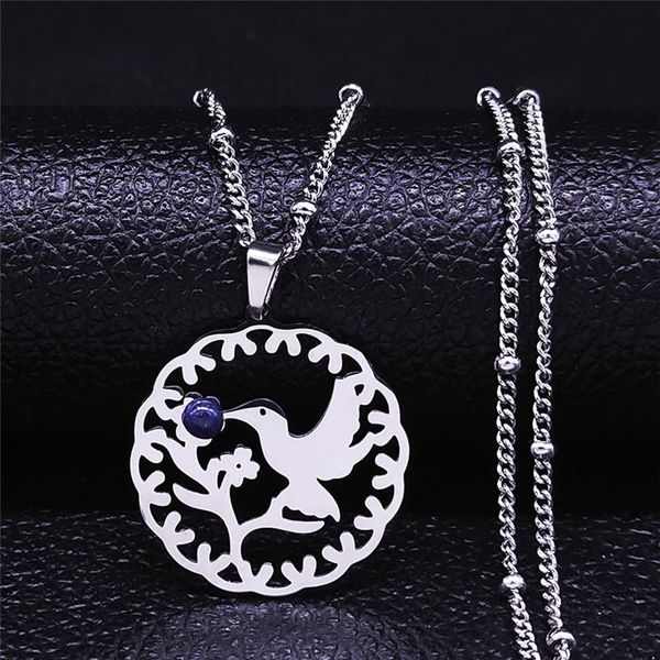 pendant necklaces 2021 bohemia flower bird natural stone stainless steel charm necklace women/men silver color jewelry collier femme nxs04
pendant necklaces 2021 bohemia flower bird natural stone stainless steel charm necklace women/men silver color jewelry collier femme nxs04