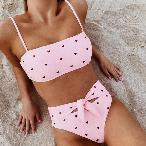women's swimwear sweet summer fashion women heart printed push-up strappy high waist bikini sets padded bra beachwear swimsuit set, White;black
women's swimwear sweet summer fashion women heart printed push-up strappy high waist bikini sets padded bra beachwear swimsuit set, White;black