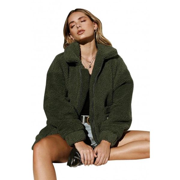 women's jackets lamb hair zipper thick coat women clothes autumn winter streetwear fashion warm solid color pocket loose outerwear jack, Black;brown
women's jackets lamb hair zipper thick coat women clothes autumn winter streetwear fashion warm solid color pocket loose outerwear jack, Black;brown