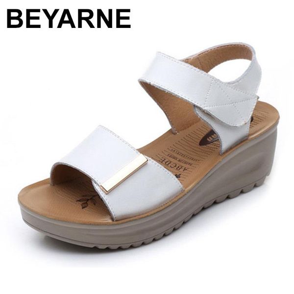 dress shoes beyarne korean version of leather slope heel sandals for women in summere764, Black
dress shoes beyarne korean version of leather slope heel sandals for women in summere764, Black