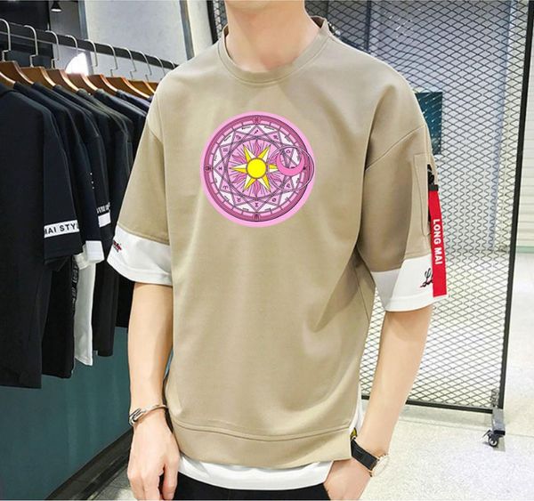 men's t-shirts japan anime card captor sakura t-shirt manga streetwear casual short sleeve teenagers cartoon t shirt, White;black
men's t-shirts japan anime card captor sakura t-shirt manga streetwear casual short sleeve teenagers cartoon t shirt, White;black