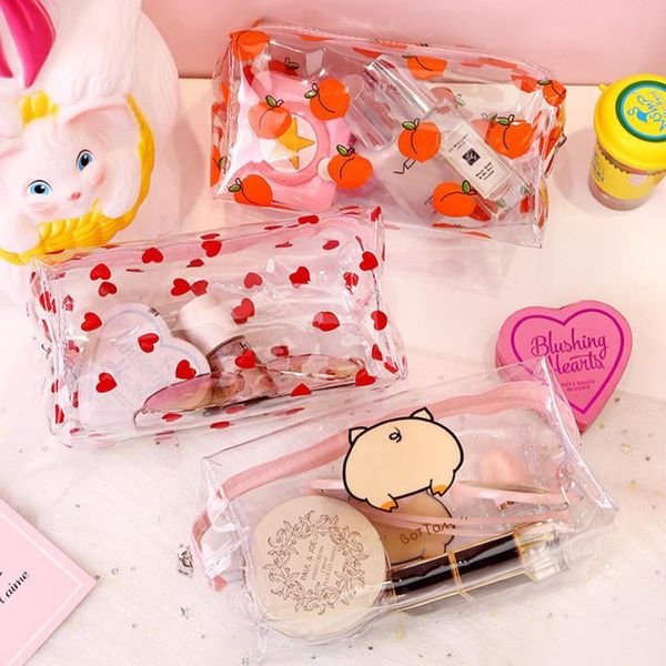 korea japan style clear simple pvc waterproof ins cartoon print cosmetic travel bag bags & cases
korea japan style clear simple pvc waterproof ins cartoon print cosmetic travel bag bags & cases
