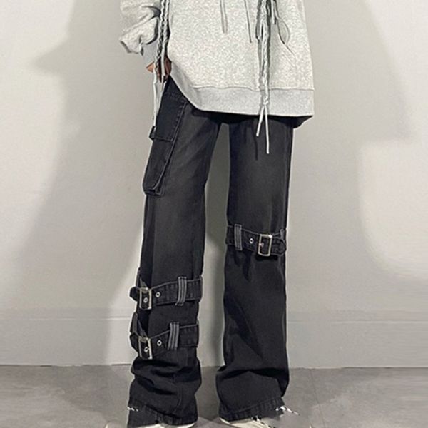 shengpalae street zipper binding jeans womens spring 2021 new high waist straight loose pocket denim cargo pants 5b349, Blue
shengpalae street zipper binding jeans womens spring 2021 new high waist straight loose pocket denim cargo pants 5b349, Blue