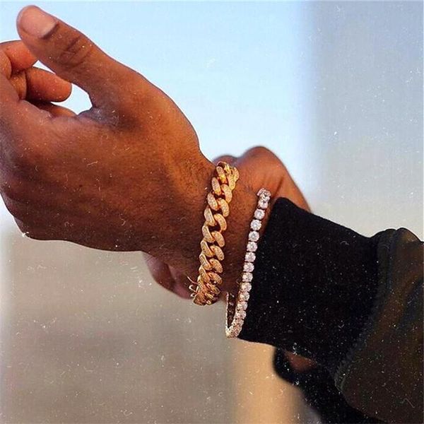 link, chain hip hop 1set miami cuban link full rhinestone bling iced out men's bracelet pave gold bracelets for men jewelry dropship, Black
link, chain hip hop 1set miami cuban link full rhinestone bling iced out men's bracelet pave gold bracelets for men jewelry dropship, Black