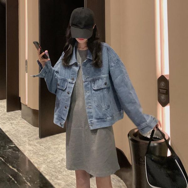 women's jackets women casual denim fashion harajuku bomber female outerwear college street coats blue korea, Black;brown
women's jackets women casual denim fashion harajuku bomber female outerwear college street coats blue korea, Black;brown