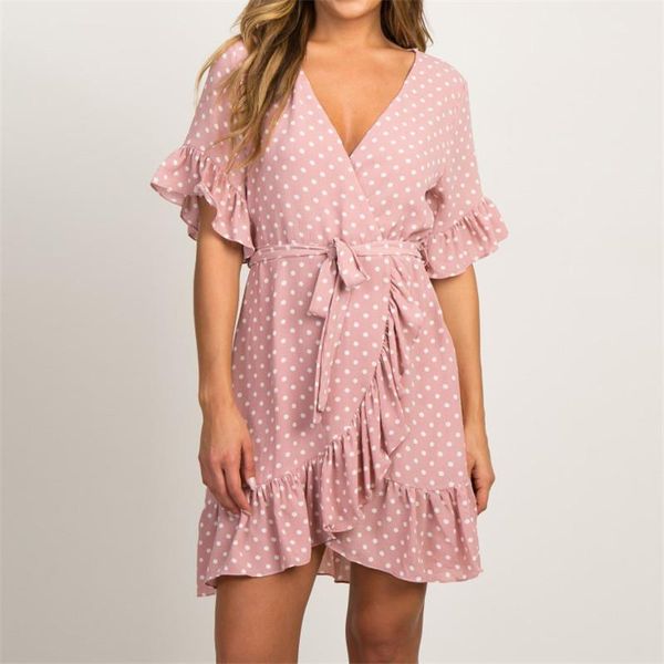 women dresses summer chiffon dress boho style beach fashion short sleeve v neck polka dot a line party sundress vestidos, Black;gray
women dresses summer chiffon dress boho style beach fashion short sleeve v neck polka dot a line party sundress vestidos, Black;gray