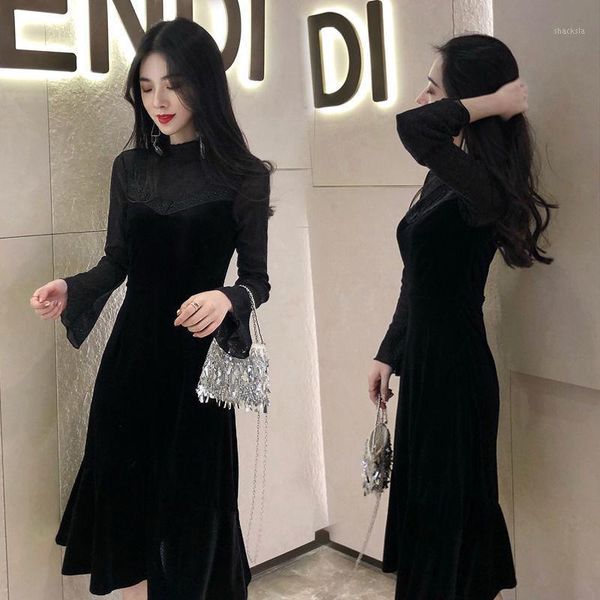 lace high waist plus size dress women's bell sleeve fishtail woman dresses vestido de mujer femme robe casual, Black;gray
lace high waist plus size dress women's bell sleeve fishtail woman dresses vestido de mujer femme robe casual, Black;gray