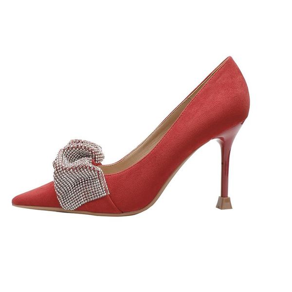 dress shoes rhinestone stilettos high heels women spring fall shallow flock office party pumps for ladies wedding bride, Black
dress shoes rhinestone stilettos high heels women spring fall shallow flock office party pumps for ladies wedding bride, Black