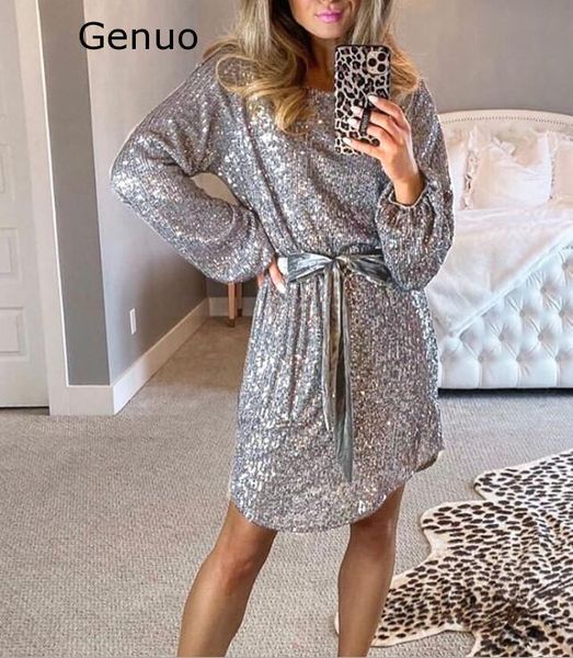 casual dresses genuo apricot sequin belted mini dress round collar elegant ladies evening club party women long sleeve vestidos, Black;gray
casual dresses genuo apricot sequin belted mini dress round collar elegant ladies evening club party women long sleeve vestidos, Black;gray