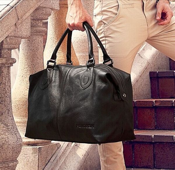 men big fashion genuine leather travel waterproof carry luggage duffel overnight weekend tote handbags
men big fashion genuine leather travel waterproof carry luggage duffel overnight weekend tote handbags