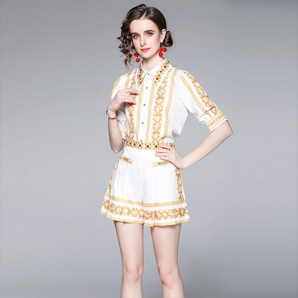women's tracksuits summer tracksuit women two piece set white print short sleeve shirt and shorts suits elegant fashion office lady 2 p, Gray
women's tracksuits summer tracksuit women two piece set white print short sleeve shirt and shorts suits elegant fashion office lady 2 p, Gray